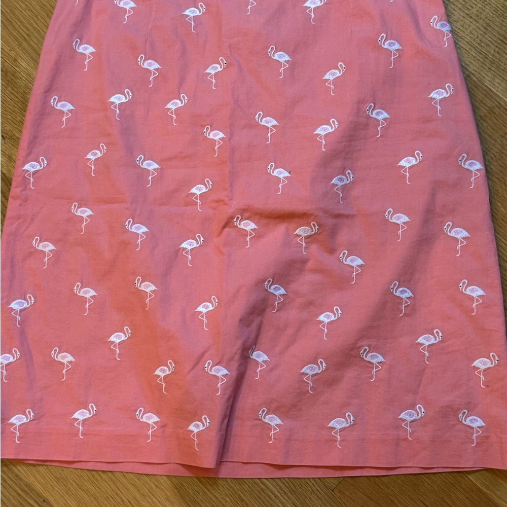 Talbots Coral Flamingo Skirt Size 6 Vacation Ready Resortwear Casual Feminine